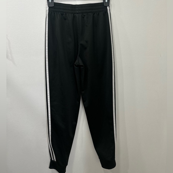 Adidas Kids Black Joggers with White Stripes - Picture 3 of 4